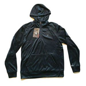 NWT Spyder Active Hoodie Sweatshirt Pullover Mens Medium ProWEB Zip Fleece Lined